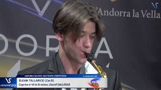 ANDORRA SAX FEST 2023: Eloan Tallarico plays Capricho nºIII, David SALLERAS