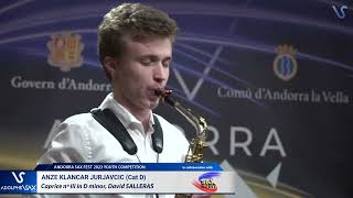 ANDORRA SAX FEST 2023: Anze Klancar Jurjavcic plays Capricho nºIII, David SALLERAS