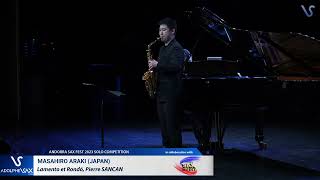 SEMIFINAL SAX FEST 2023: Masahiro Araki (Japan) plays Lamento et Rondó, Pierre SANCAN