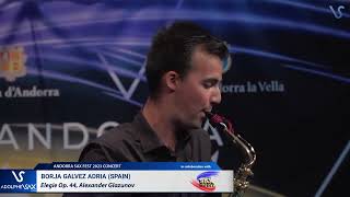 ANDORRA SAX FEST 2023: Borja Galvez Adrá (Spain) plays Elegie Op. 44, Alexander Glazunov