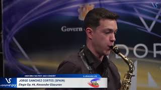 ANDORRA SAX FEST 2023: Jorge Sanchez Cortés (Spain) plays Elegie Op. 44, Alexander Glazunov